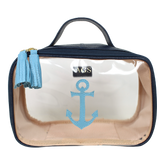 Necessaire Crystal P Marinheiro em Couro e Vinil Personalizado