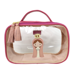 Necessaire Crystal P Nossa Senhora em Couro e Vinil Personalizado