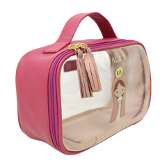 Necessaire Crystal P Nossa Senhora em Couro e Vinil Personalizado