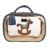 Necessaire Crystal P Little Horse em Couro e Vinil Personalizado
