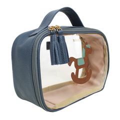 Necessaire Crystal P Little Horse em Couro e Vinil Personalizado