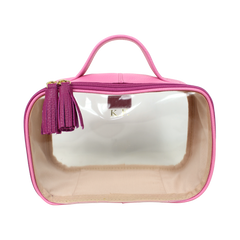 Necessaire Crystal P em Couro e Vinil Personalizado