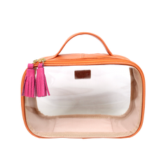 Necessaire Crystal P em Couro e Vinil Personalizado