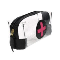 Necessaire Farmacinha P Preto Paris com Pink Prada Pronta Entrega