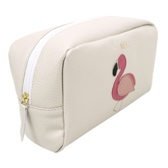 Necessaire Flamingo G em Couro Personalizado