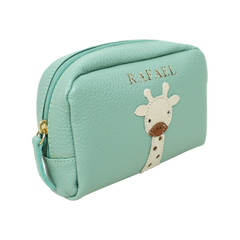 Necessaire Girafinha Masculino P em Couro Personalizado
