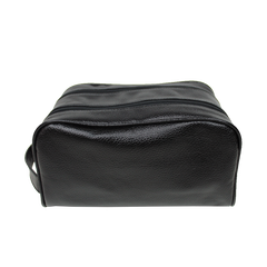 Necessaire Masculina Hugo Preto Liso Pronta Entrega