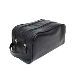 Necessaire Masculina Hugo Preto Liso Pronta Entrega