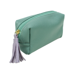 Necessaire Julie PP Jade com Lilás Pronta Entrega