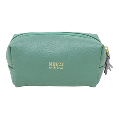 Necessaire Julie PP Jade com Lilás Pronta Entrega