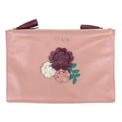 Necessaire Limpo/Usado Le Jardin em Couro Personalizada