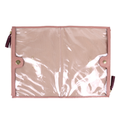 Necessaire Limpo/Usado Le Jardin em Couro Personalizada