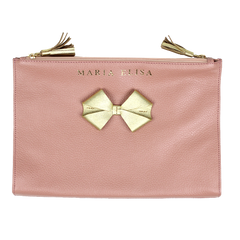 Necessaire Limpo/Usado Laço em Couro Personalizada