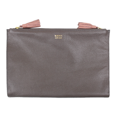 Necessaire Limpo/Usado Laço em Couro Personalizada