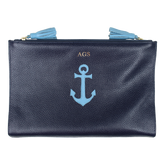 Necessaire Limpo/Usado Marinheiro em Couro Personalizada