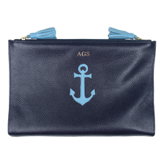 Necessaire Limpo/Usado Marinheiro em Couro Personalizada