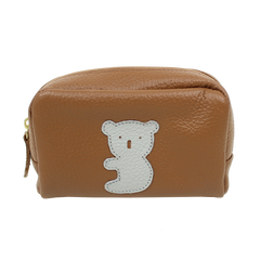 Necessaire P Little Koala Caramelo Liso Pronta Entrega