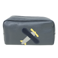 Necessaire Little Plane G em Couro Personalizado