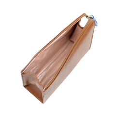Necessaire Louise M Caramelo Liso com Sky Pronta Entrega