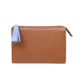 Necessaire Louise P Caramelo Liso com Sky Pronta Entrega