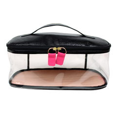 Necessaire Aurora Crystal G em Couro e Vinil Personalizado