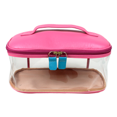 Necessaire Aurora Crystal G em Couro e Vinil Personalizado