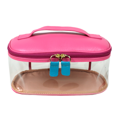 Necessaire Aurora Crystal M em Couro e Vinil Personalizado