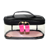 Necessaire Aurora Crystal M em Couro e Vinil Personalizado