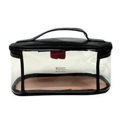 Necessaire Aurora Crystal M em Couro e Vinil Personalizado