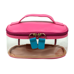 Necessaire Aurora Crystal P em Couro e Vinil Personalizado