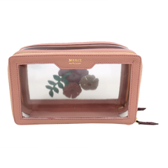 Necessaire Mini Crystal Le Jardin em Couro Personalizada