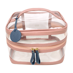 Necessaire Mya Algodão Doce Liso com Oceano Pronta Entrega