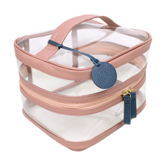 Necessaire Mya Algodão Doce Liso com Oceano Pronta Entrega