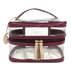 Necessaire Mya em Couro e Vinil Personalizada