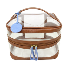 Necessaire Mya em Couro e Vinil Personalizada