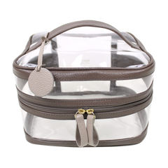 Necessaire Mya em Couro e Vinil Personalizada