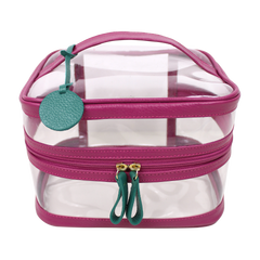 Necessaire Mya em Couro e Vinil Personalizada