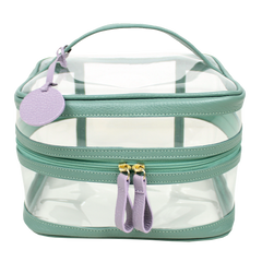 Necessaire Mya em Couro e Vinil Personalizada