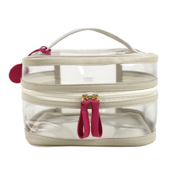 Necessaire Mya em Couro e Vinil Personalizada