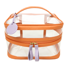 Necessaire Mya em Couro e Vinil Personalizada