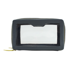 Necessaire Nano Crystal em Couro e Vinil Personalizada
