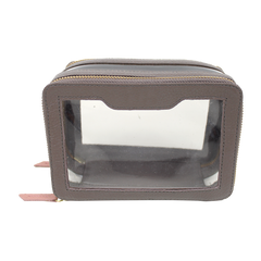 Necessaire Nano Crystal em Couro e Vinil Personalizada