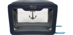 Necessaire Nano Crystal Marinheiro em Couro e Vinil Personalizada