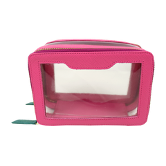Necessaire Nano Crystal em Couro e Vinil Personalizada