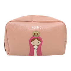 Necessaire Nossa Senhora M em Couro Personalizado