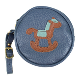 Porta Chupeta Little Horse em Couro Personalizada