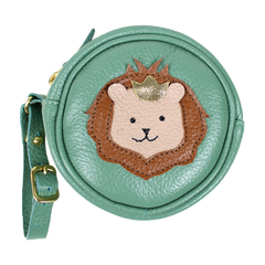 Porta Chupeta Rei Leão em Couro Personalizada