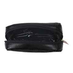 Necessaire Remédio P Preto Paris com Algodão Doce Liso e Pink Prada Pronta Entrega