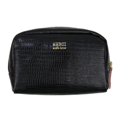 Necessaire Remédio P Preto Paris com Algodão Doce Liso e Pink Prada Pronta Entrega