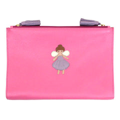 Necessaire Limpo/Usado Fadinha em Couro Personalizada